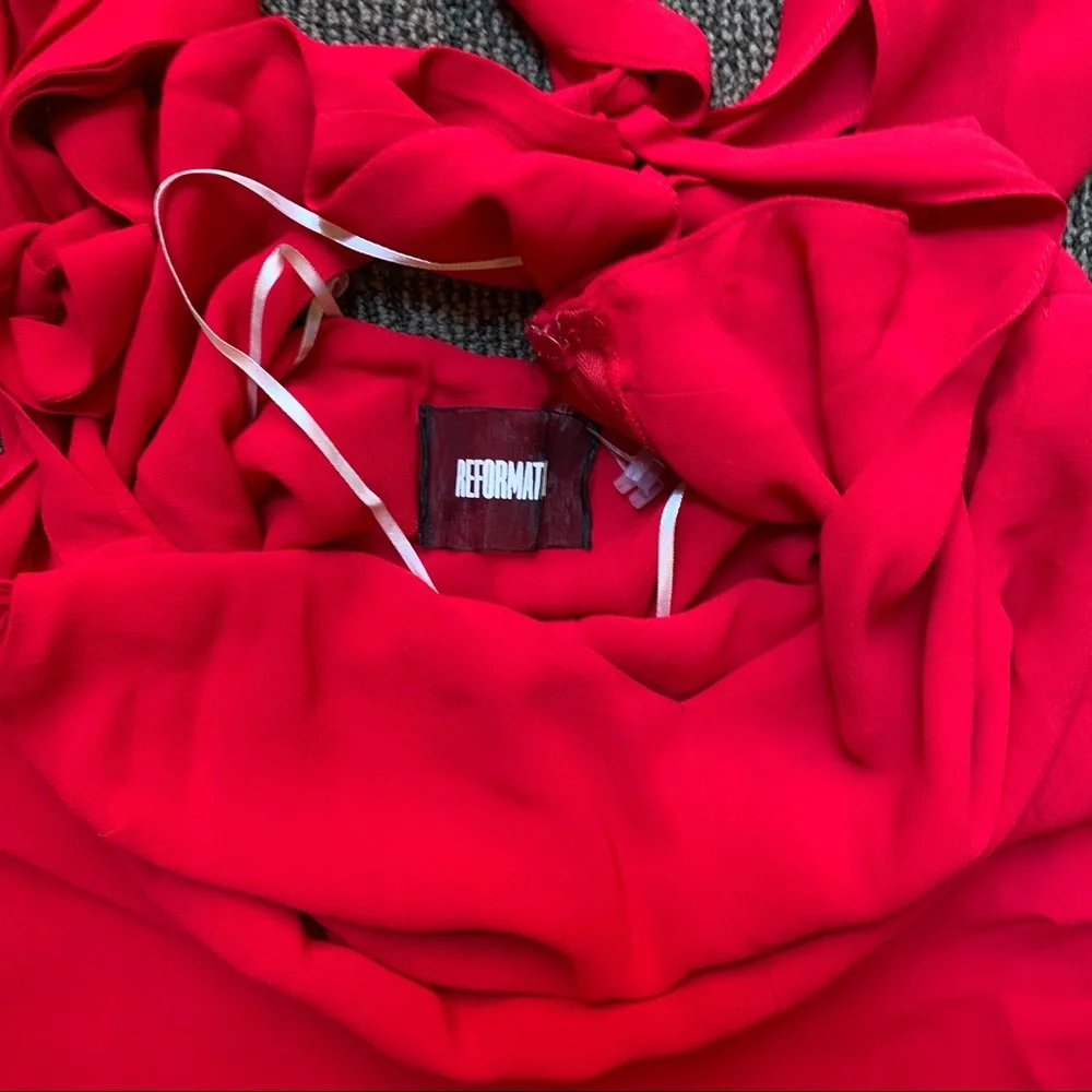 REFORMATION - Bennett dress in Pointsetta, 4 - Picture 10 of 11